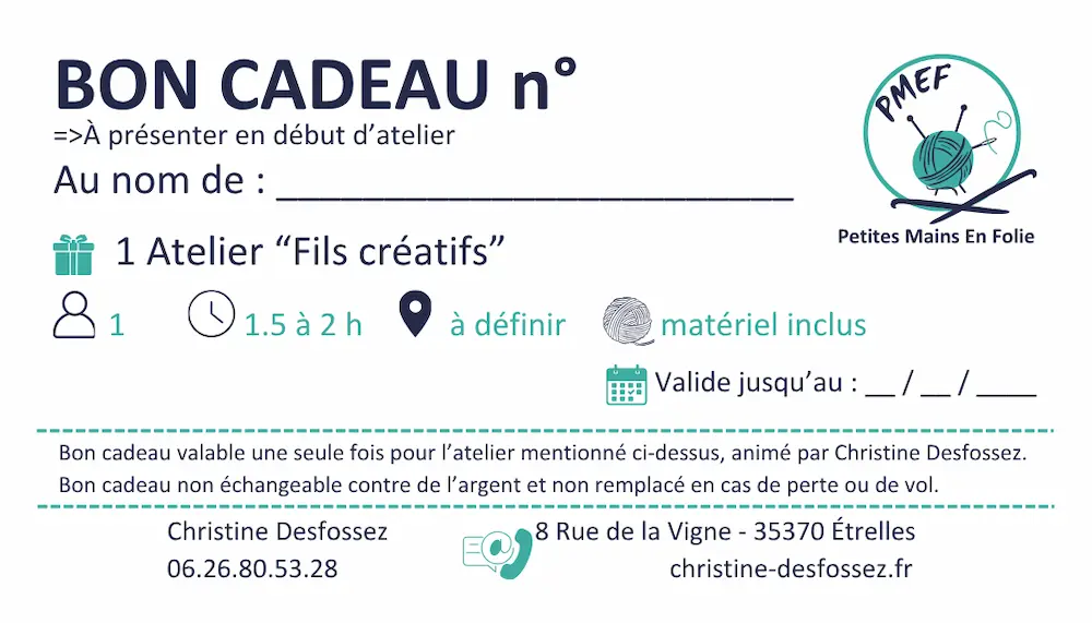 blog Christine Desfossez EI offrir créativité cadeau connecté fils créatifs